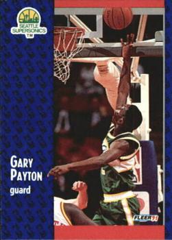 1991-92 Fleer #194 Gary Payton Front