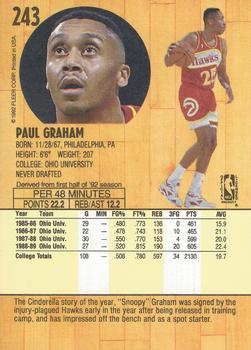 1991-92 Fleer #243 Paul Graham Back