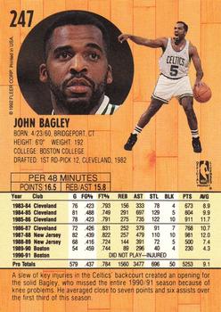 1991-92 Fleer #247 John Bagley Back