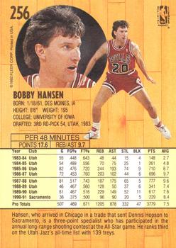 1991-92 Fleer #256 Bobby Hansen Back