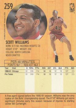 1991-92 Fleer #259 Scott Williams Back