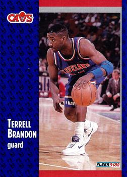 1991-92 Fleer #262 Terrell Brandon Front