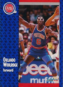 1991-92 Fleer #283 Orlando Woolridge Front