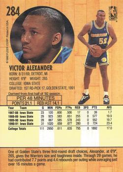 1991-92 Fleer #284 Victor Alexander Back