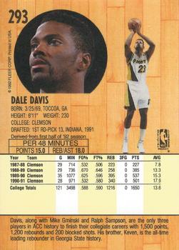 1991-92 Fleer #293 Dale Davis Back