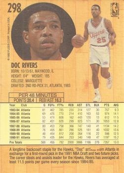 1991-92 Fleer #298 Doc Rivers Back