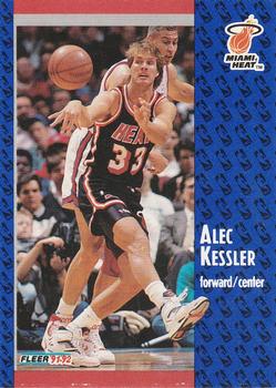 1991-92 Fleer #306 Alec Kessler Front