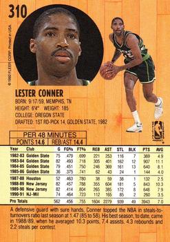 Lester Conner autographed Basketball Card (New Jersey Nets) 1990 Fleer #119