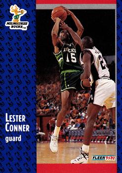 1991-92 Fleer #310 Lester Conner Front