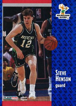 1991-92 Fleer #313 Steve Henson Front