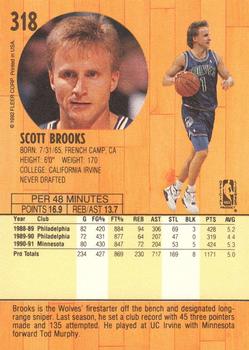 1991-92 Fleer #318 Scott Brooks Back