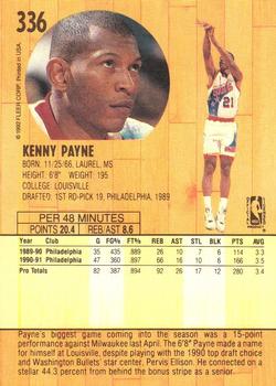 1991-92 Fleer #336 Kenny Payne Back
