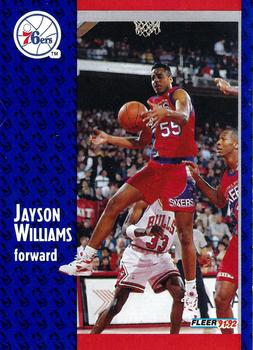 1991-92 Fleer #338 Jayson Williams Front