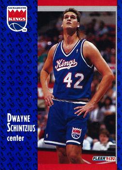 1991-92 Fleer #351 Dwayne Schintzius Front