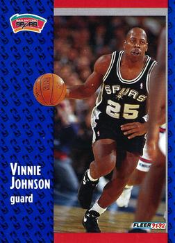 1991-92 Fleer #355 Vinnie Johnson Front