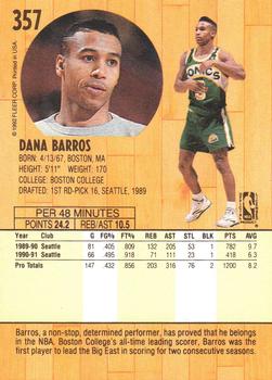 1991-92 Fleer #357 Dana Barros Back