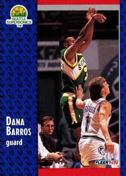 1991-92 Fleer #357 Dana Barros Front
