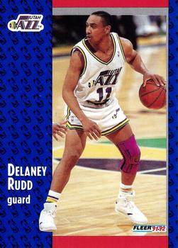 1991-92 Fleer #366 Delaney Rudd Front