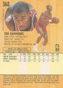 1991-92 Fleer #368 Tom Hammonds Back