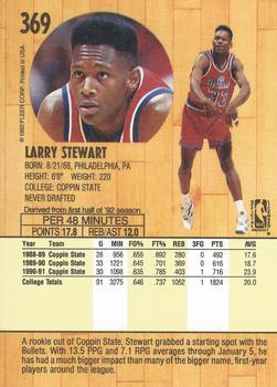 1991-92 Fleer #369 Larry Stewart Back