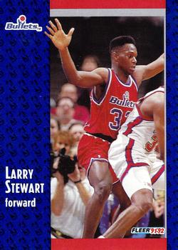1991-92 Fleer #369 Larry Stewart Front