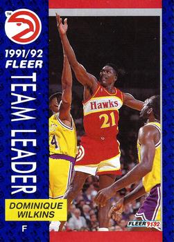 1991-92 Fleer #372 Dominique Wilkins Front