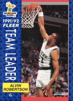 1991-92 Fleer #386 Alvin Robertson Front