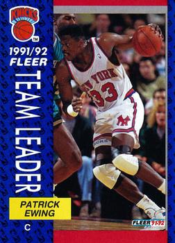 1991-92 Fleer #389 Patrick Ewing Front