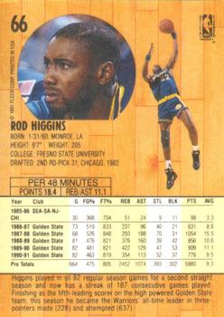 1991-92 Fleer #66 Rod Higgins Back