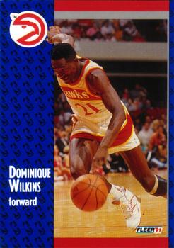 1991-92 Fleer #6 Dominique Wilkins Front