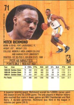 1991-92 Fleer #71 Mitch Richmond Back