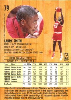 1991-92 Fleer #79 Larry Smith Back