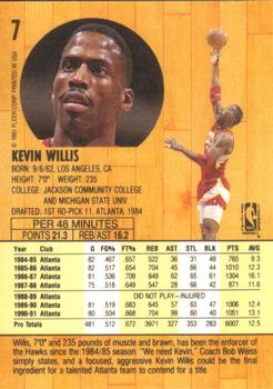 1991-92 Fleer #7 Kevin Willis Back