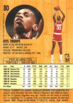 1991-92 Fleer #80 Otis Thorpe Back