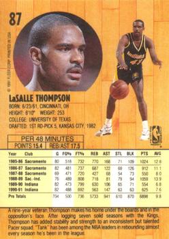 1991-92 Fleer #87 LaSalle Thompson Back