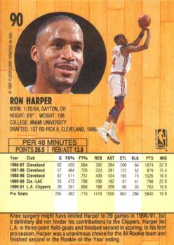 1991-92 Fleer #90 Ron Harper Back