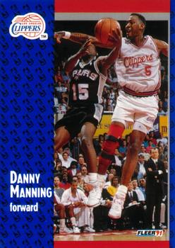 1991-92 Fleer #92 Danny Manning Front