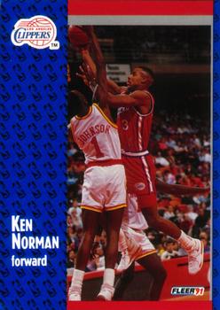 1991-92 Fleer #93 Ken Norman Front