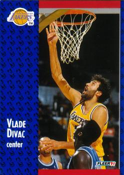 1991-92 Fleer #97 Vlade Divac Front