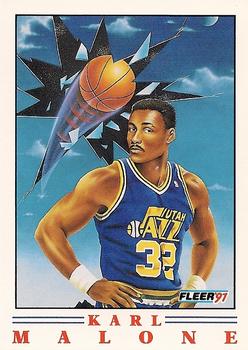 1991-92 Fleer - Pro-Visions #5 Karl Malone Front