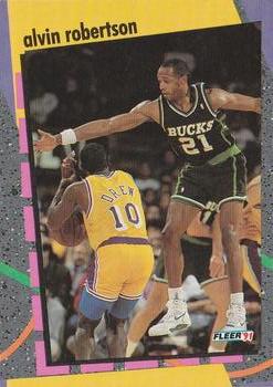 1991-92 Fleer - NBA Schoolyard Stars #6 Alvin Robertson Front