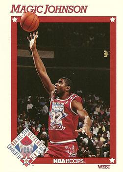 1991-92 Hoops #266 Magic Johnson Front