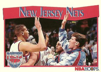 1991-92 Hoops #290 New Jersey Nets Front
