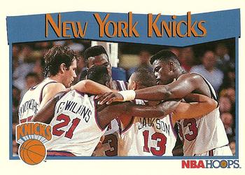 1991-92 Hoops #291 New York Knicks Front