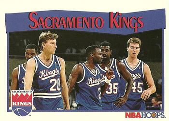 1991-92 Hoops #296 Sacramento Kings Front