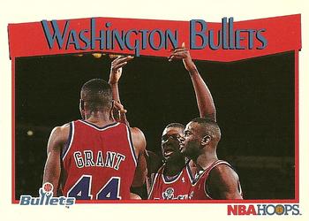 1991-92 Hoops #300 Washington Bullets Front