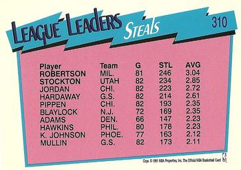 1991-92 Hoops #310 Alvin Robertson / John Stockton Back