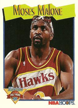 1991-92 Hoops #318 Moses Malone Front