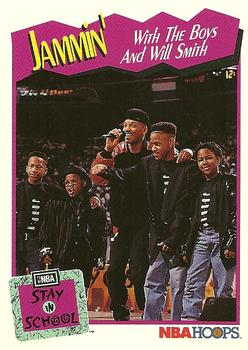 1991-92 Hoops #326 Jammin' with The Boys and Will Smith Front