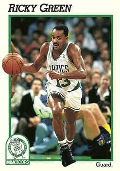 1991-92 Hoops #339 Rickey Green Front